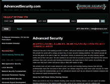 Tablet Screenshot of advancedsecurity.com